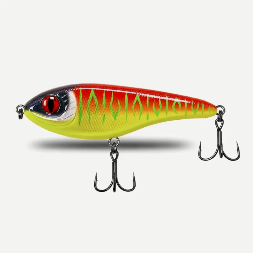 TSUYOKI Musky Jerkbaits Slow Sinking Slider Lures 90mm/105mm Loud Sound Crankbaits Westin Lure Jerkbait Fishing for Pike
