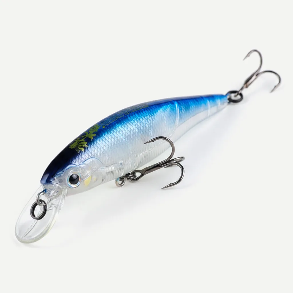 BEARKING 80mm Diving Minnow Hard Bait Lure for Bass