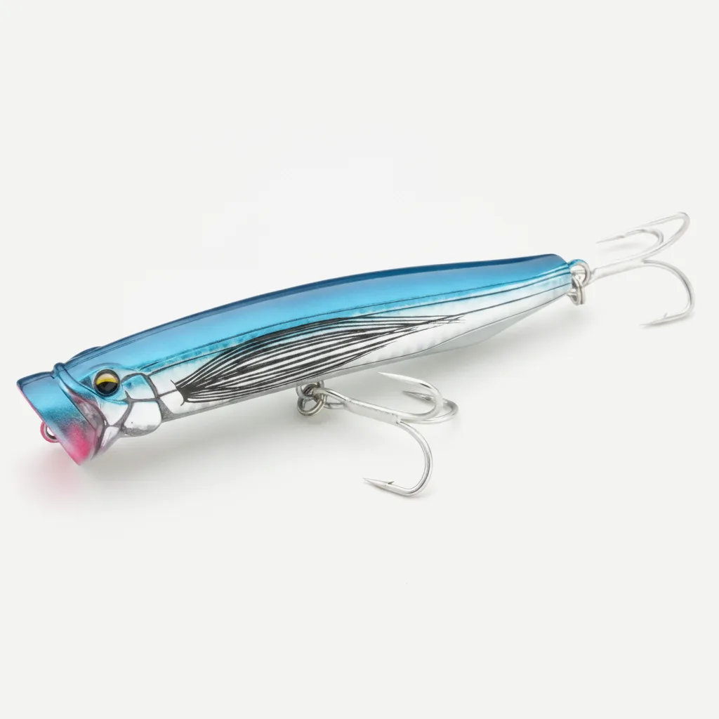 TSUYOKI New Feed Popper Fishing Lure Trolling Surface 120mm 30g Artificial Topwater Wobblers Hard Baits for Largemouth B