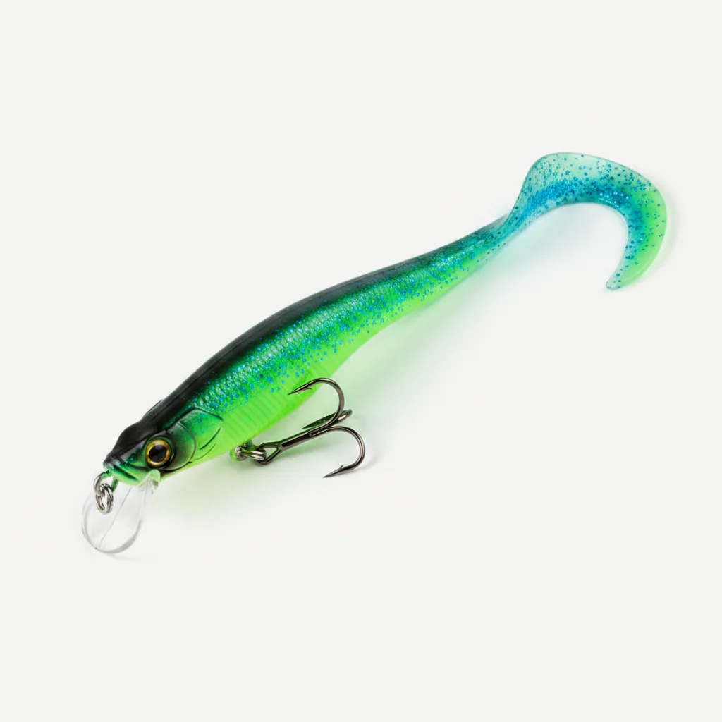 Bearking Eel Soft Swimbait with Curl Tail