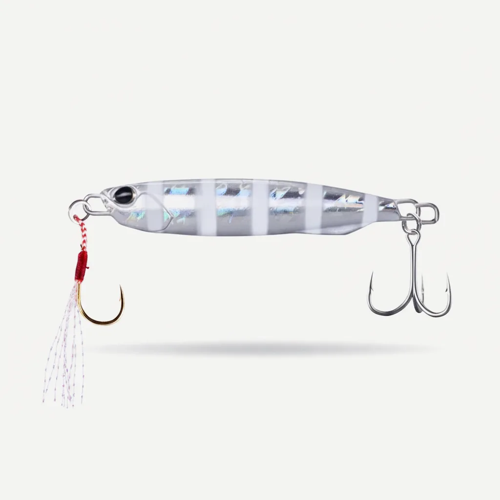 Hunthouse Metal Jig Fishing Lure Slower Wide Sinking Hard Bait Cast Spoon 20G 40G 60G Jigging Bass Pike Saltwater Fish T