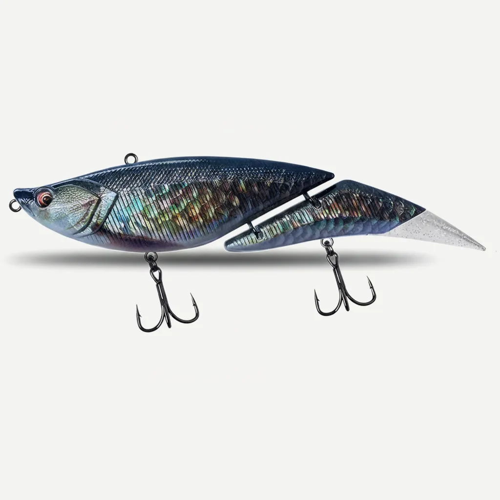 TSUYOKI Swimbait Jointed Lure, Freshwater, Floating Wobbler, Two Tails, Big Giant Fishing Lure, DaVinci 190, 55g, 190mm