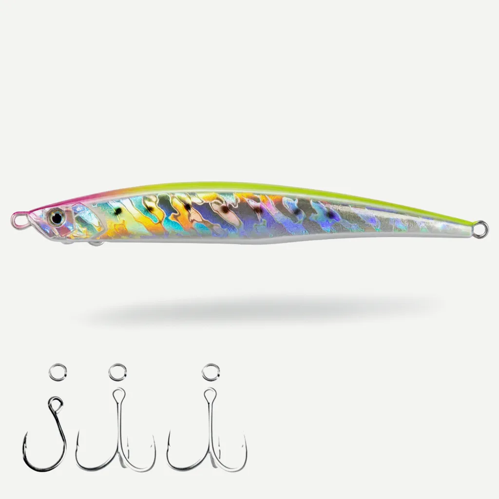 Hunthouse Sinking Pencil Fish Lure 125mm 40g 175mm 50g Saltwater Long Cast Hard Bait Wobbler for Sea Bass Pike Fishing T