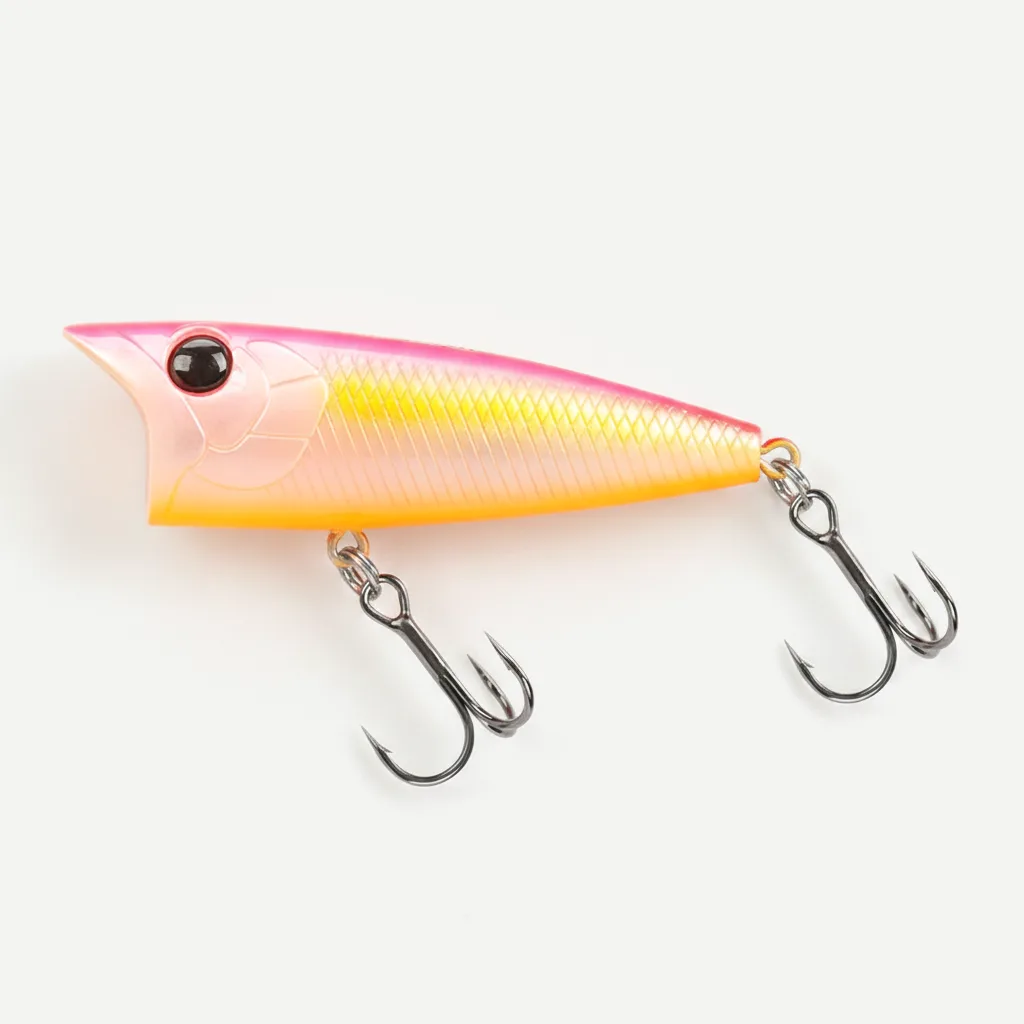 TSURINOYA 70F Popper Fishing Lure RIPPLE 70mm 12g Topwater Hard Bait For Bass Pike Long Casting Floating Wobble Surface 