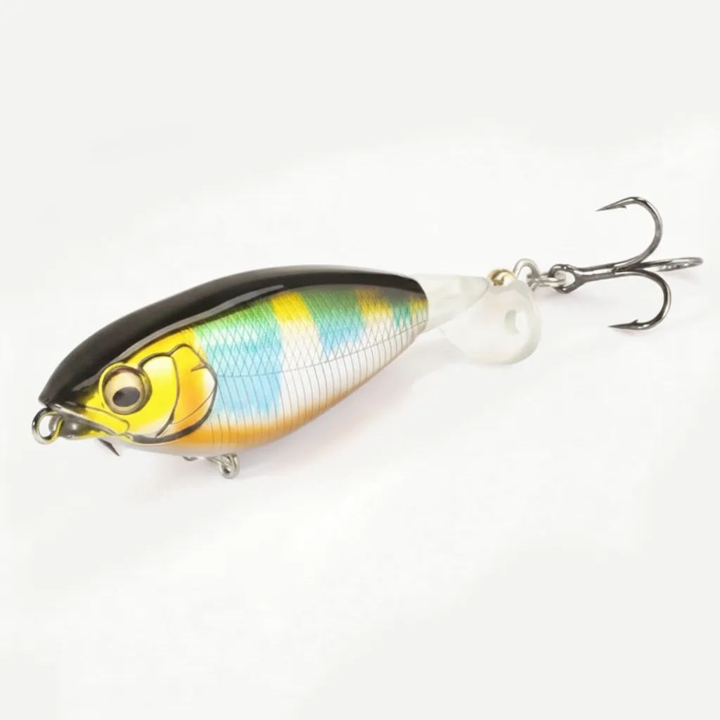 Hunthouse Hard Topwater Spinning Tail Artificial Bait 65mm/5.7g 80mm/10.8g Swimbait Fishing Lure For Bass Trout Pike Tac