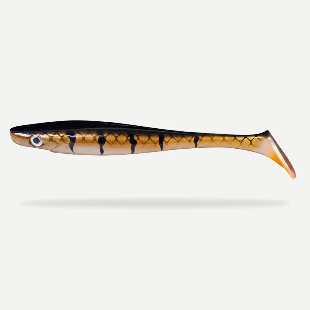 Hunthouse Soft Fishing Lure 150MM/21.5G Pig Shad Paint Printing Baits Paddle Tail Shad Silicone Souple Tackle LW227
