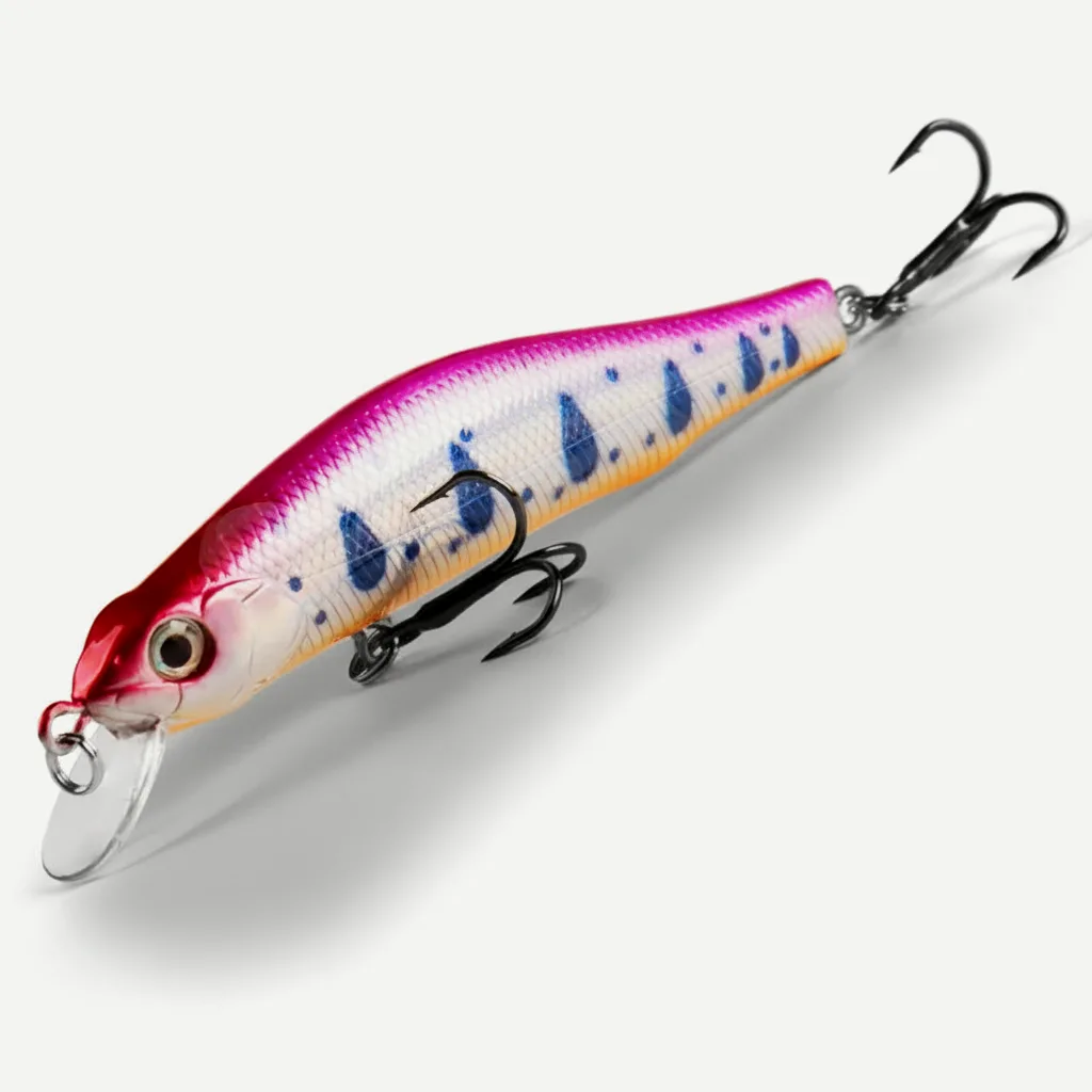 Bearking 80mm Minnow Crankbait with Magnetic Weight Transfer