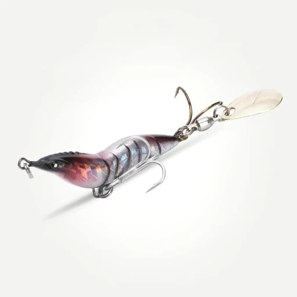 Kingdom Metal Shrimp Sinking Jig with Spinner Spoon