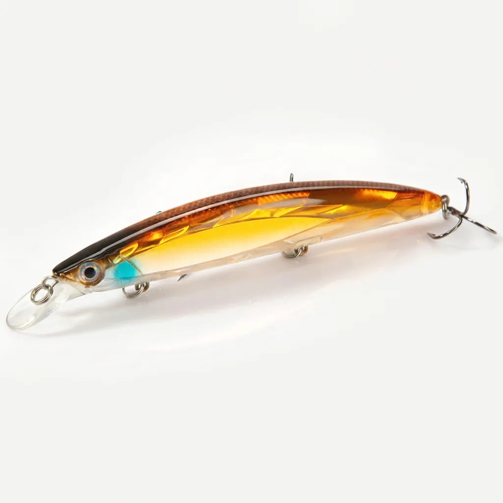Hunthouse 3D Laser Minnow Floating Fishing Lure Jerkbait 133mm 19g Long Casting Bait For Snapper Baracudda Duplex Platin