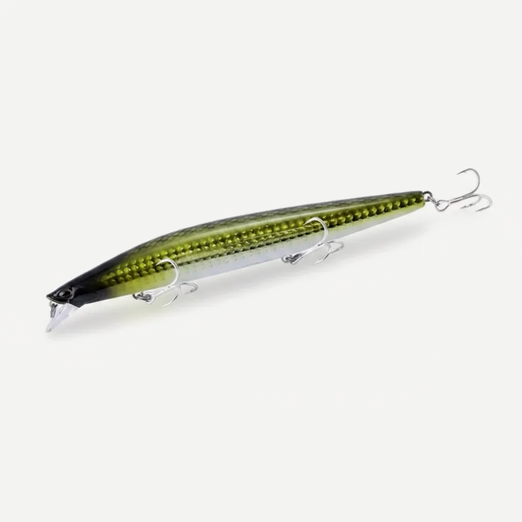 TSUYOKI Sinking Minnow Fishing Lures Black Bass Pike Artificial Tungsten Jerkbait Wobbler Silent Assassin 140S DW92 140m