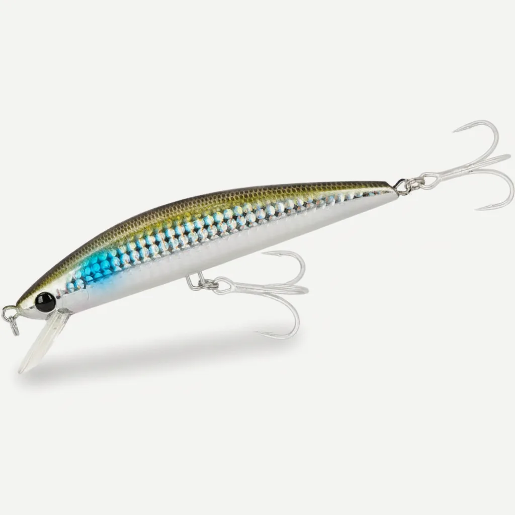 TSURINOYA 120S Sinking Minnow 12cm 40g DW37 Saltwater Hard Boat Fishing Lure Artificial Minnow Bait with Treble Hooks Wo