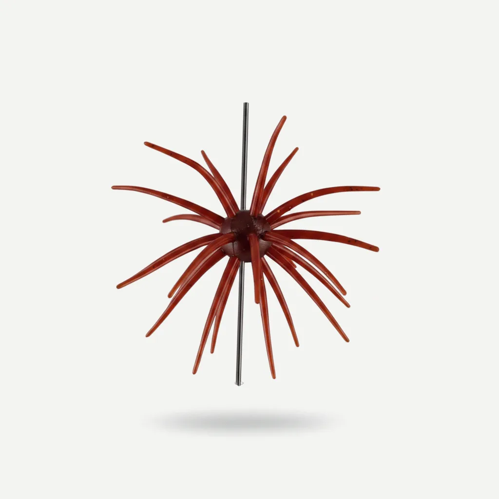 TREHOOK TPE Sea Urchin Soft Fishing Lure 9cm 4g 11cm 9g Silicone Bait for Bream Bass Pike Tilapia Winter Fishing
