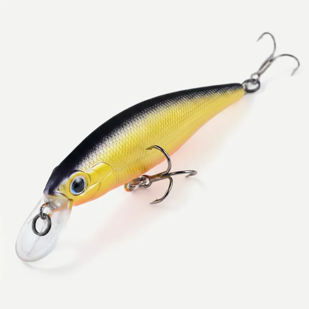 BEARKING 80mm Diving Minnow Hard Bait Lure for Bass