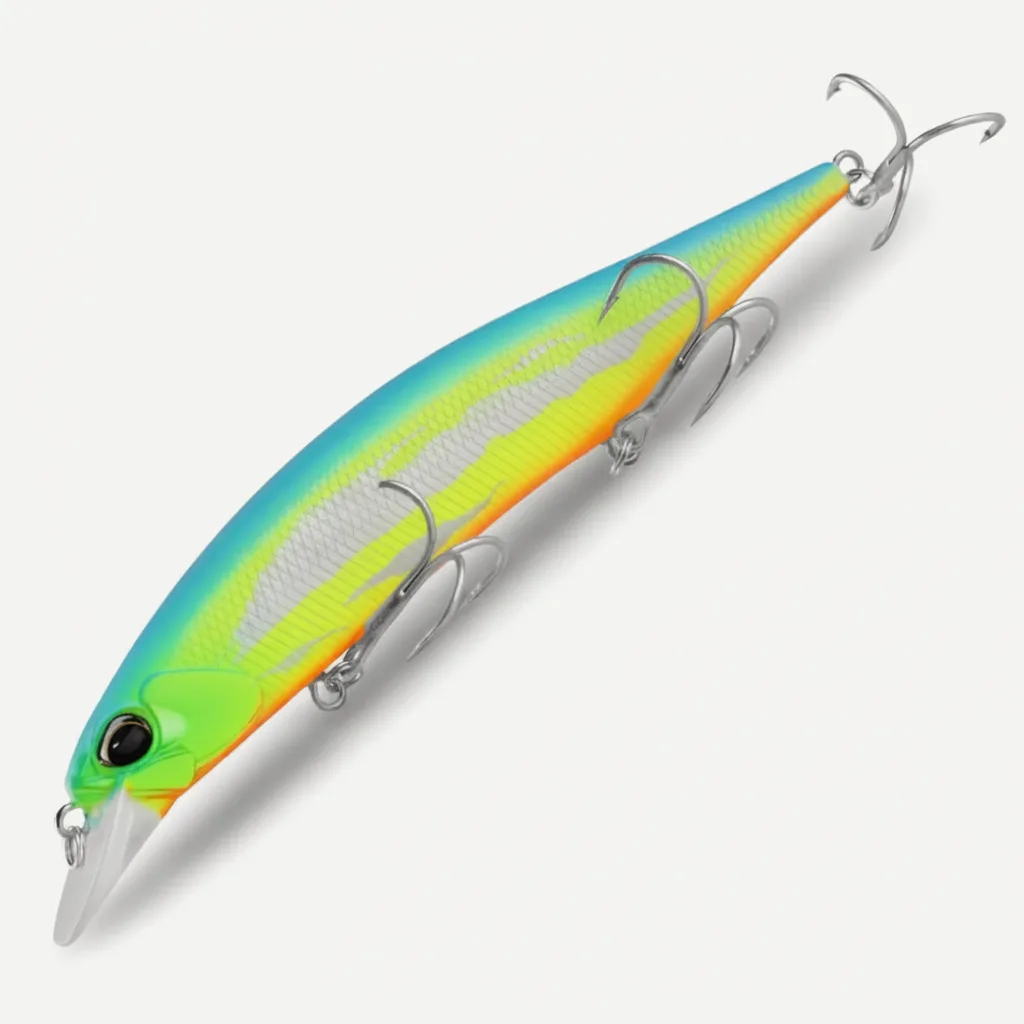 BEARKING 12cm Slow-Sink Minnow Jerkbait for Bass