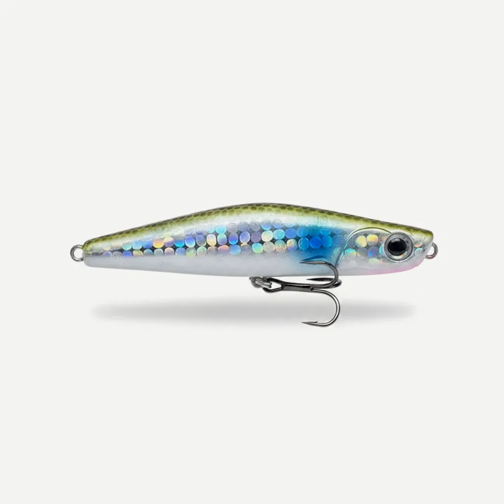 TSUYOKI Sinking Pencil Popper Lure 80mm 18g Japan Fishing Lure Ima Yoichi 80 Stickbait Wobbler for Barracuda SeaBass Blu