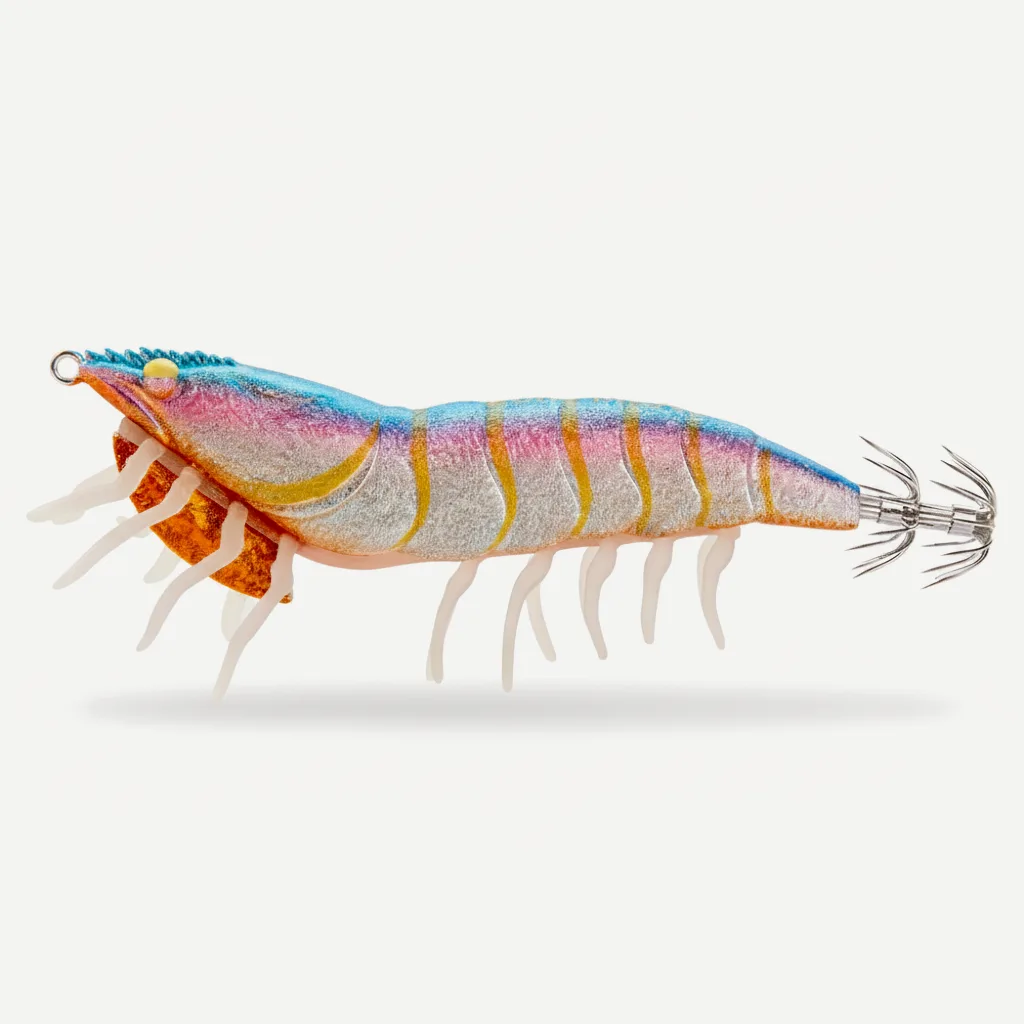 Hunthouse 3D Hybrid Jig Shrimp Egi 115mm/20g EGI Hook Luminous Artificial Hard Lure Fishing Tackle for Squid Octopus LW2