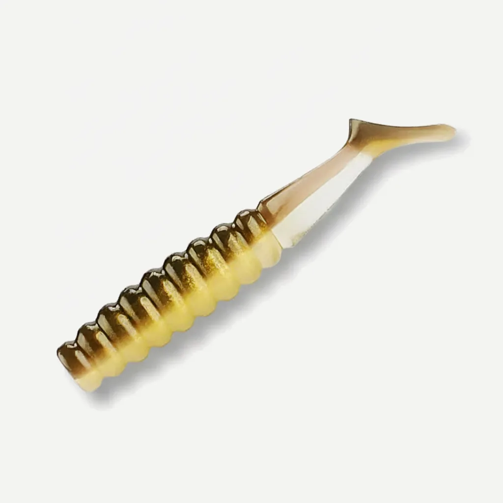 BEARKING Ribbed Paddle Tail Swimbait Grubs, 42mm & 60mm