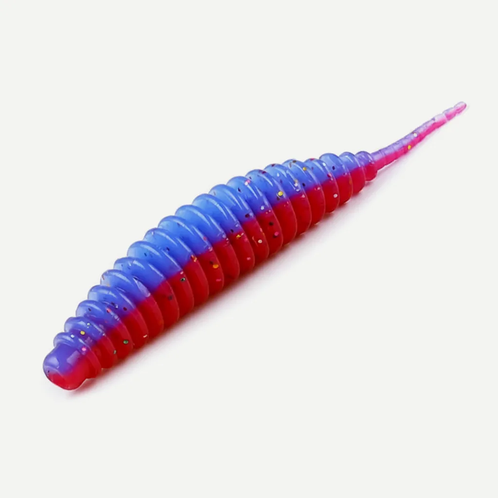 Bearking Ribbed Finesse Worms - Soft Plastic Bass Bait (20pk)
