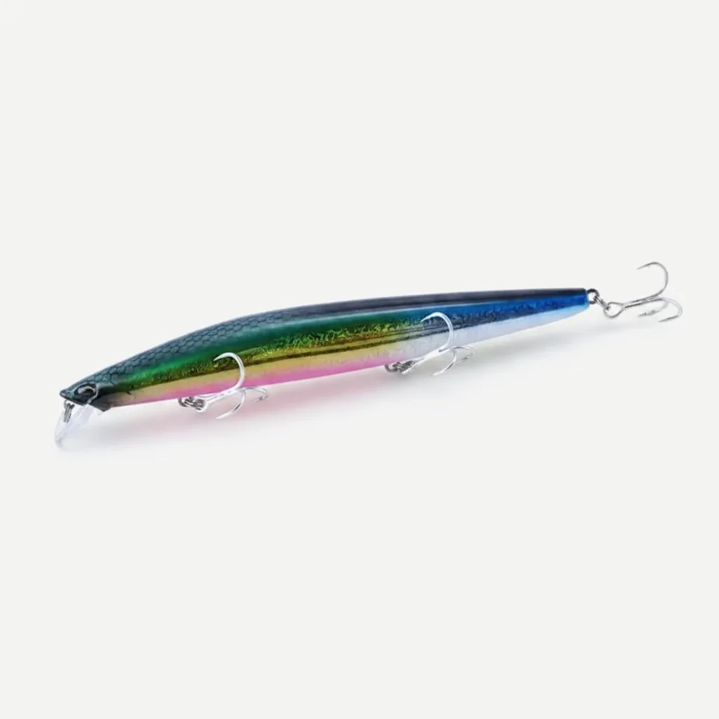 TSUYOKI Sinking Minnow Fishing Lures Black Bass Pike Artificial Tungsten Jerkbait Wobbler Silent Assassin 140S DW92 140m