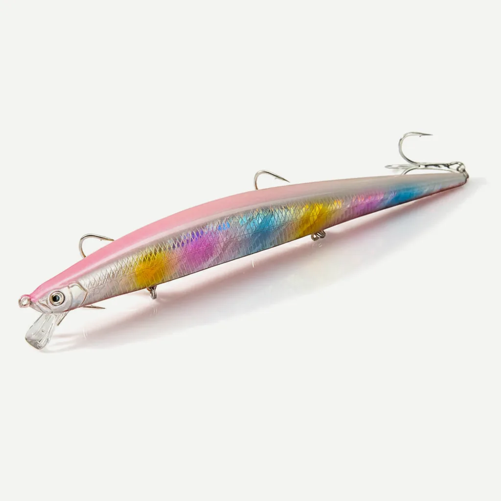Hunthouse Sinking Tide Minnow Lure 175mm/31g Long Casting Saltwater Fishing Baits Sea Wobber Bait For Seabass Tackle LW4