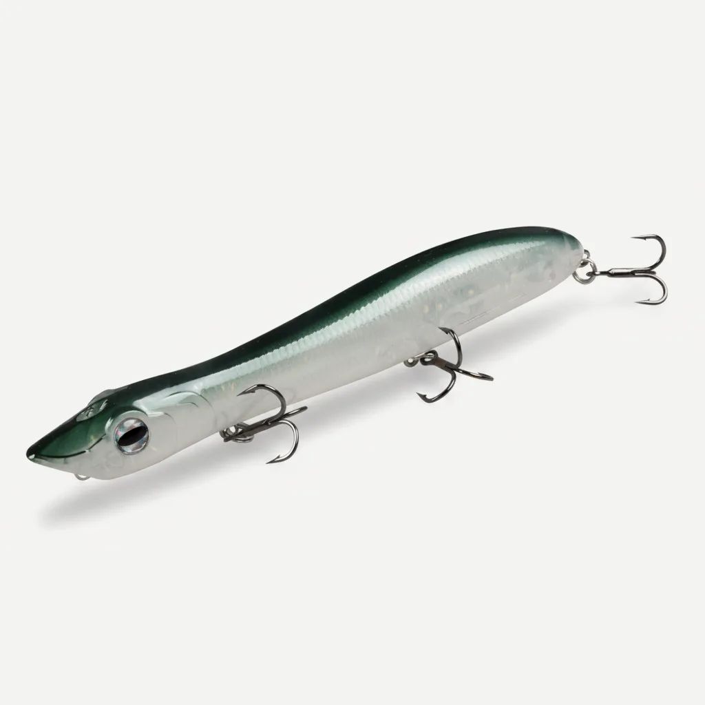 TSUYOKI Artificial Hard Bait Walker Popper for Bass Trout Fishing, Surface Popper Fish Lure, 125mm, 17.5g, WTD Patchinco