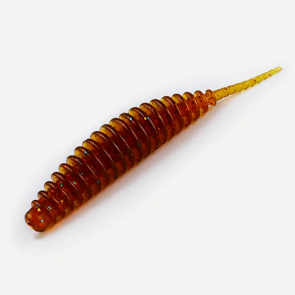 Bearking Ribbed Finesse Worms - Soft Plastic Bass Bait (20pk)