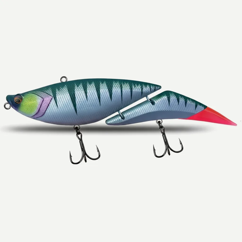 TSUYOKI Swimbait Jointed Lure, Freshwater, Floating Wobbler, Two Tails, Big Giant Fishing Lure, DaVinci 190, 55g, 190mm