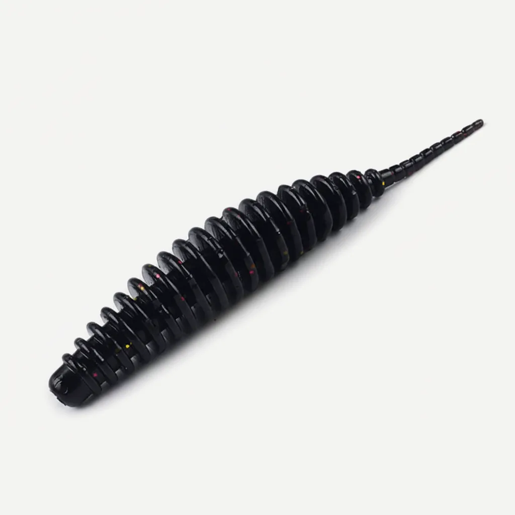 Bearking Ribbed Finesse Worms - Soft Plastic Bass Bait (20pk)