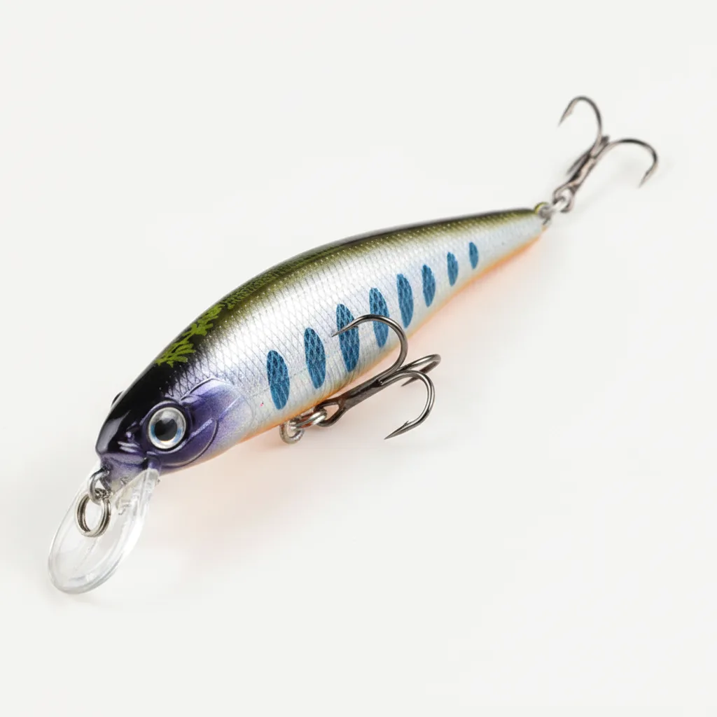 BEARKING 80mm Diving Minnow Hard Bait Lure for Bass