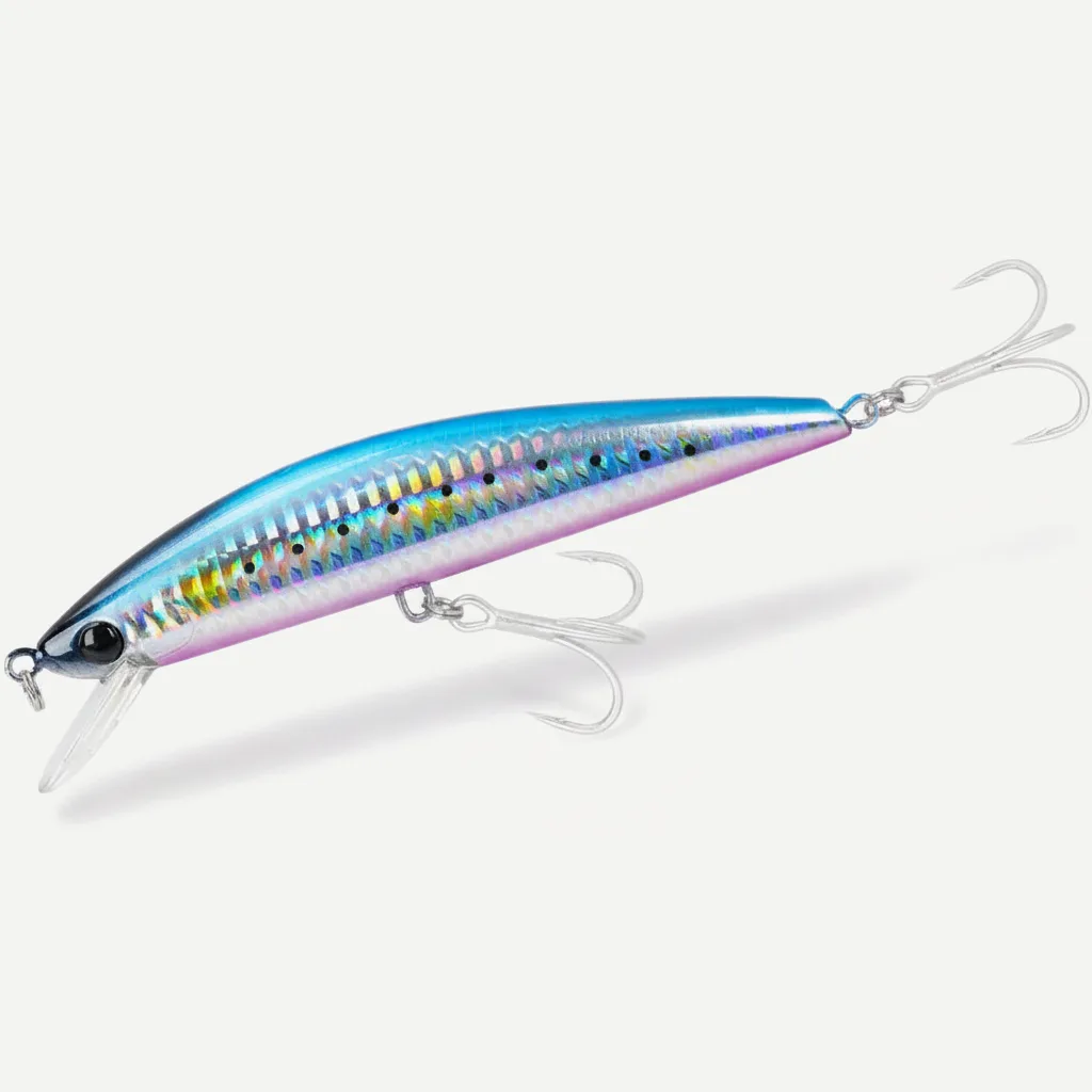 TSURINOYA 120S Sinking Minnow 12cm 40g DW37 Saltwater Hard Boat Fishing Lure Artificial Minnow Bait with Treble Hooks Wo