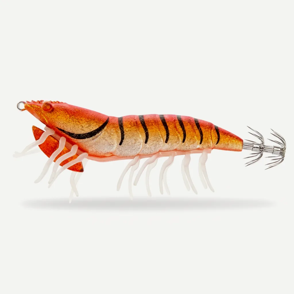 Hunthouse 3D Hybrid Jig Shrimp Egi 115mm/20g EGI Hook Luminous Artificial Hard Lure Fishing Tackle for Squid Octopus LW2