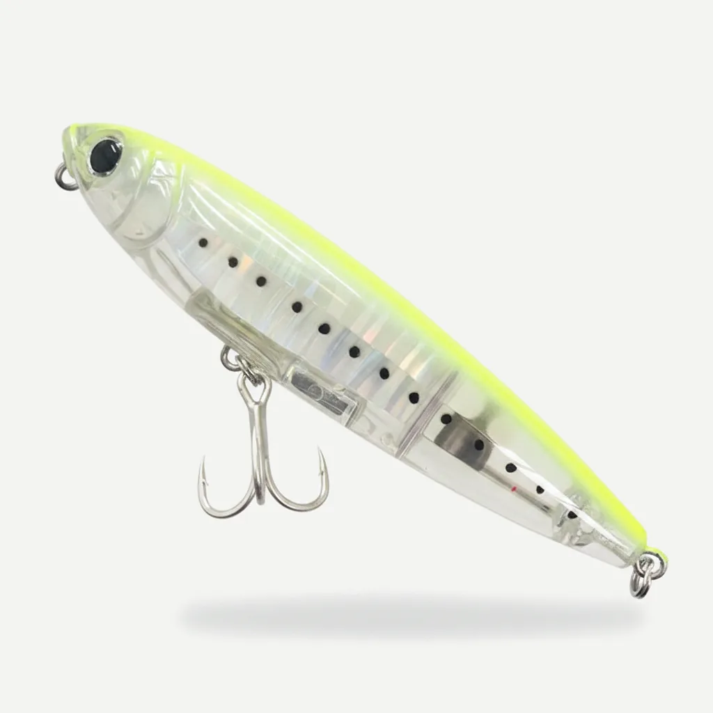 TSUYOKI 3DR Pencil Topwater Lure 100mm 17g Walk The Dog Surface Bait Reflective Flash StickBait For Seabass Yo-zuri Fish