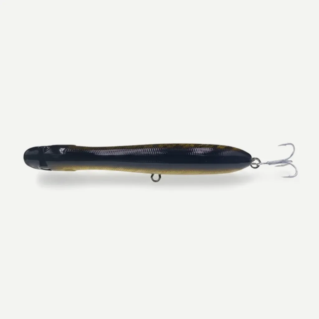 TSUYOKI Artificial Hard Bait Walker Popper for Bass Trout Fishing, Surface Popper Fish Lure, 125mm, 17.5g, WTD Patchinco