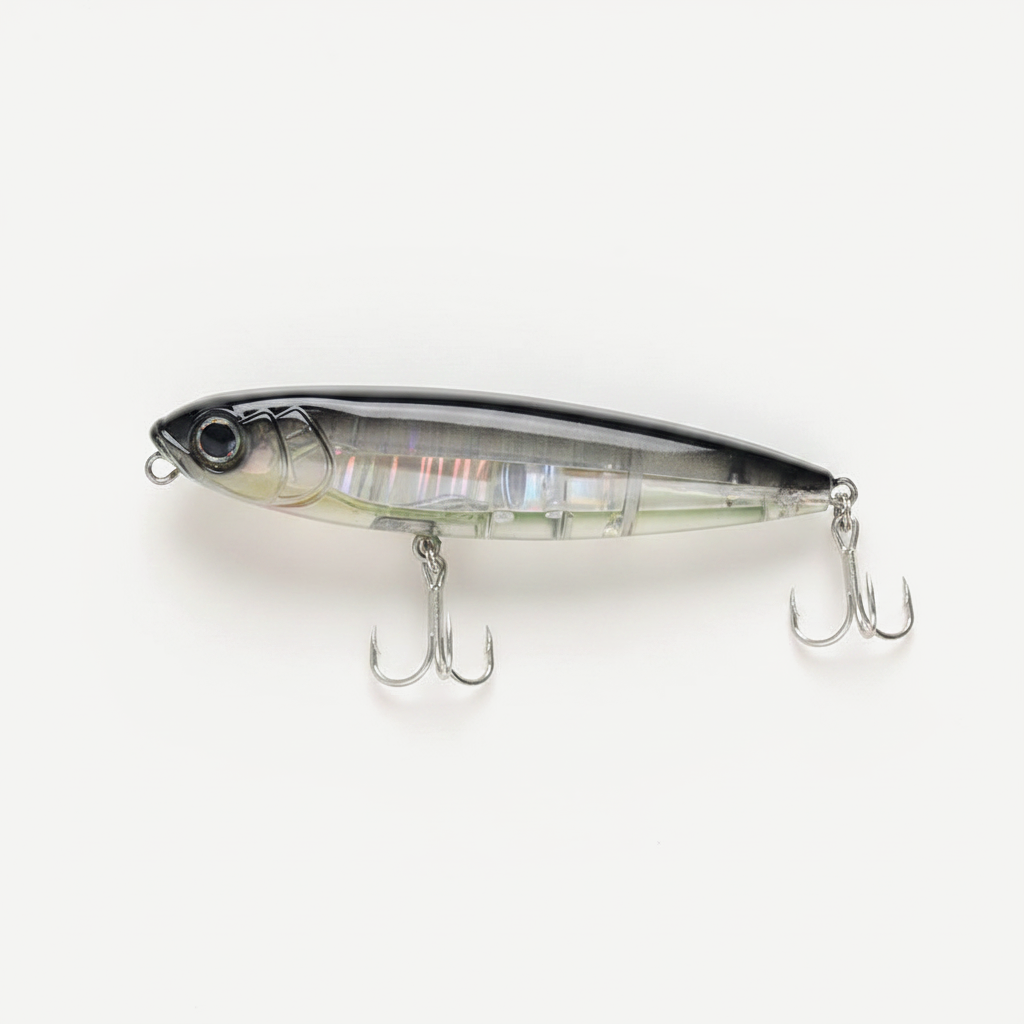 TSUYOKI 3DR Pencil Topwater Lure 100mm 17g Walk The Dog Surface Bait Reflective Flash StickBait For Seabass Yo-zuri Fish