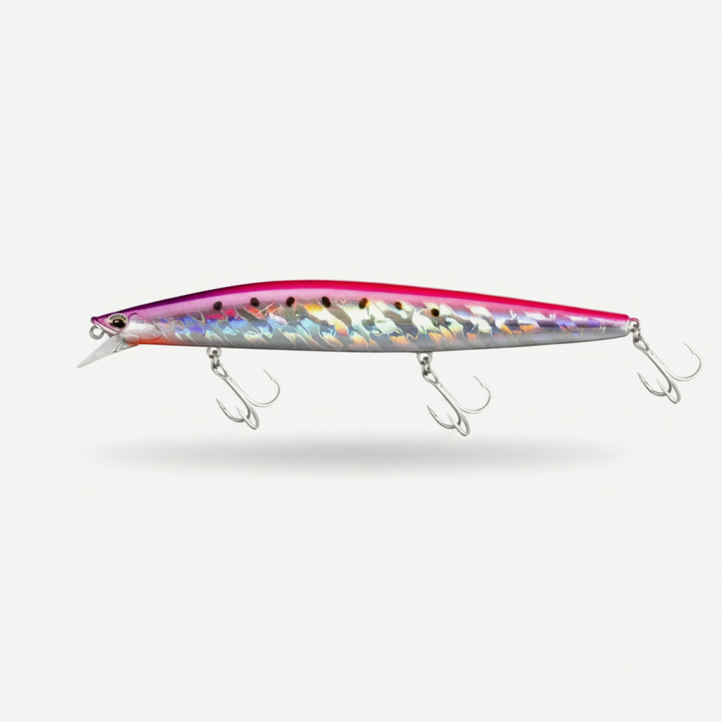 TSUYOKI Sinking Minnow Fishing Lures Black Bass Pike Artificial Tungsten Jerkbait Wobbler Silent Assassin 140S DW92 140m
