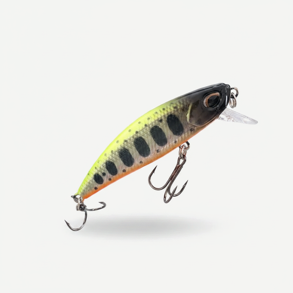 TSUYOKI Sinking Minnow Stream Lure 46mm 5g Jerkbaits Wobbler Bait for Rainbow Trout Bass Duo Spearhead Ryuki 46 Fishing 
