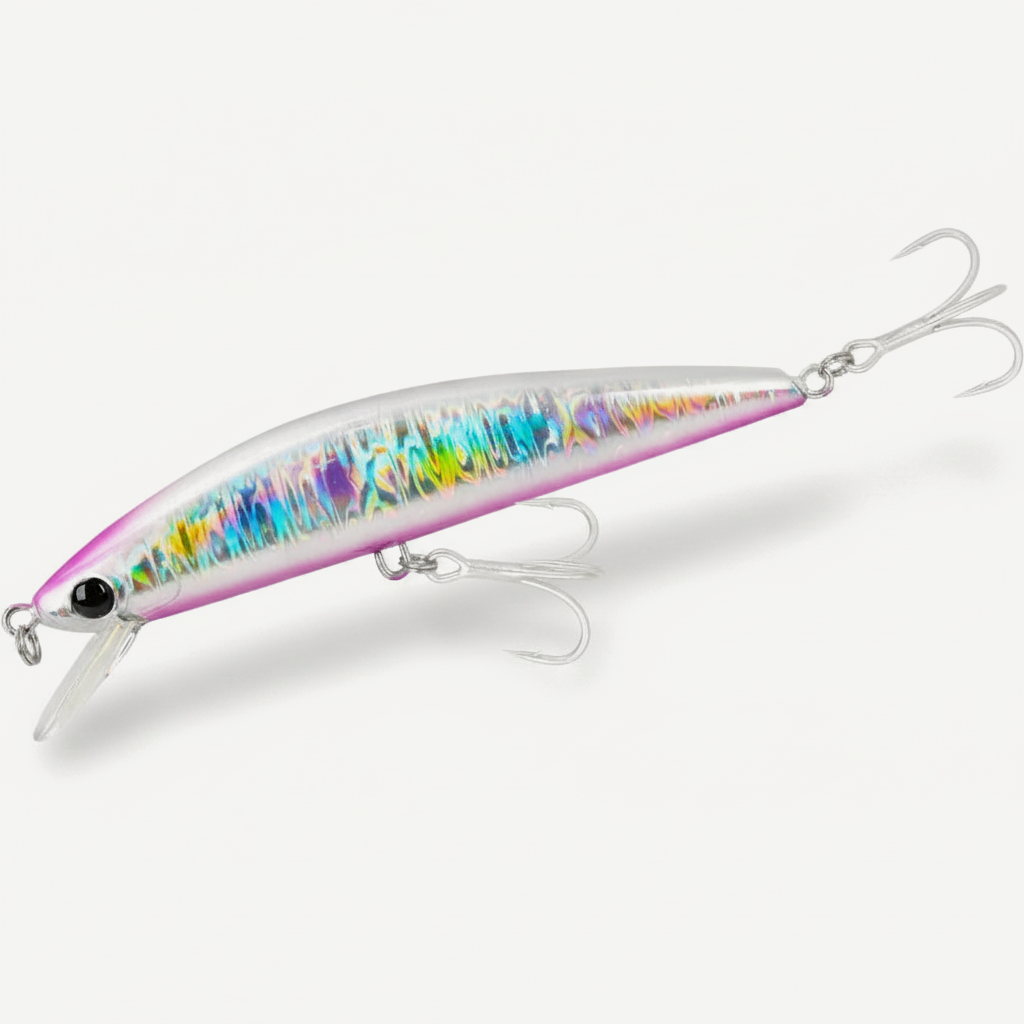 TSURINOYA 120S Sinking Minnow 12cm 40g DW37 Saltwater Hard Boat Fishing Lure Artificial Minnow Bait with Treble Hooks Wo