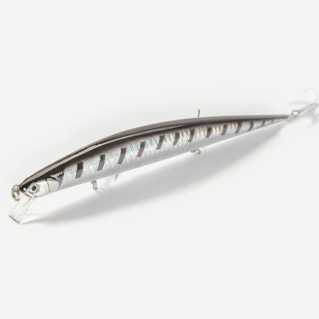 Hunthouse Tide Slim Minnow 175mm 24.5g Floating Wobble Flyer Minnow Fishing Lure Saltwater ABS Plastic For Seabass LW149