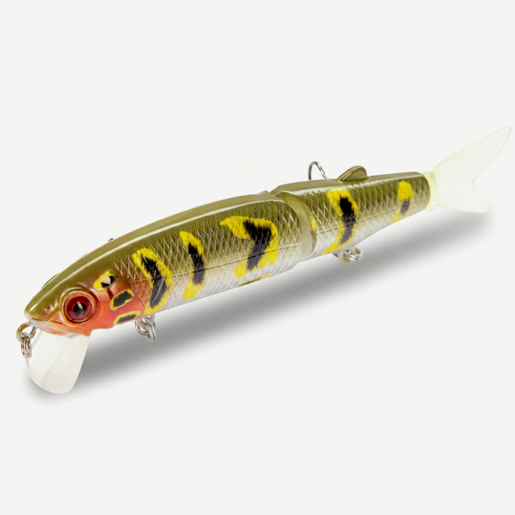 Hunthouse Magallon Pike Fishing Lure Minnow Quality Professional Bait 113mm 13.7g Fishing Jointed Bait