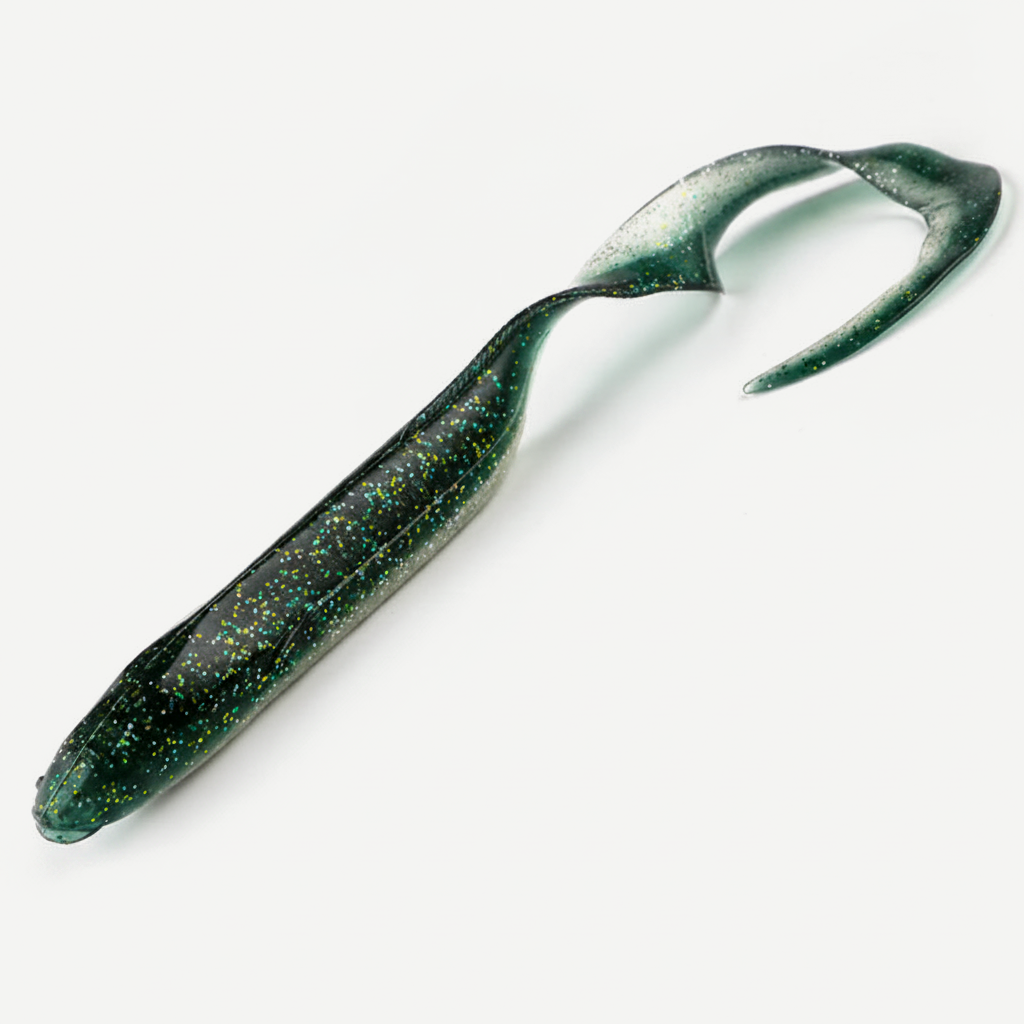 Bearking Eel Soft Swimbait with Curl Tail