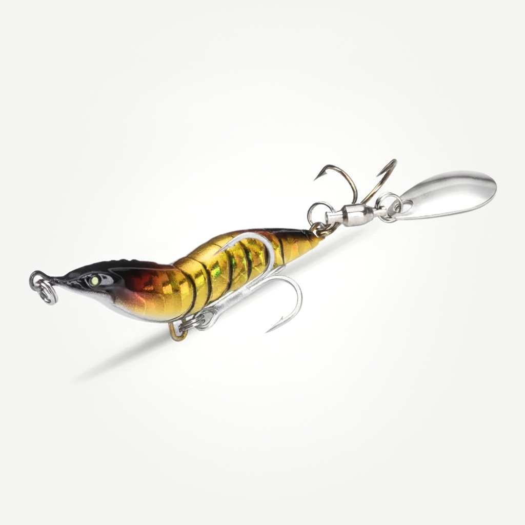 Kingdom Kingshrimp Hard Shrimp Lure with Spinner Blade