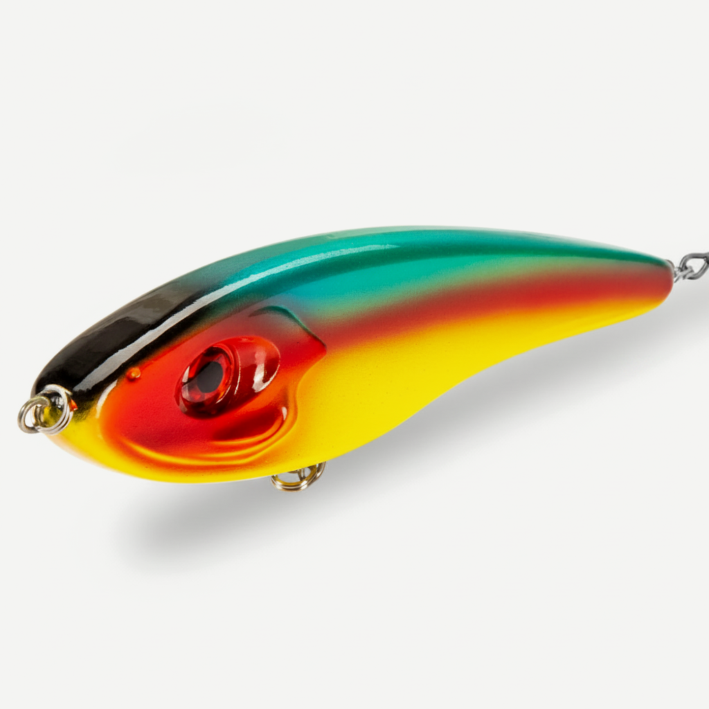 Hunthouse Musky Buster Jerkbait Fishing Lure 115mm/32g 145mm/55g Slow Sinking Loud Sound Vib Vibration For Sea Bass Pike