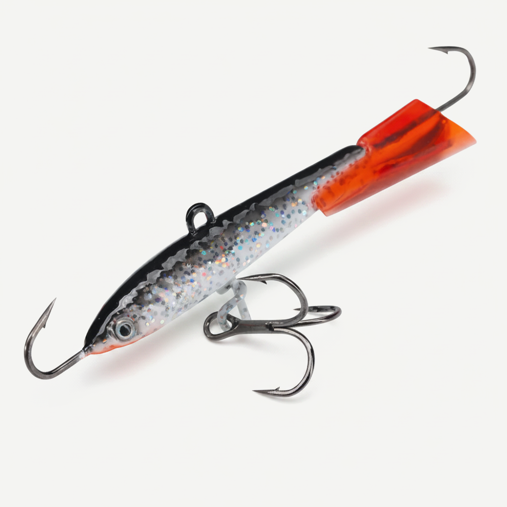 Hunthouse Winter Ice Fishing Lure 37mm/8g Artificial Jigging Rap Balancer Sinking Hard Baits Fishing Tackle For Pike Tro