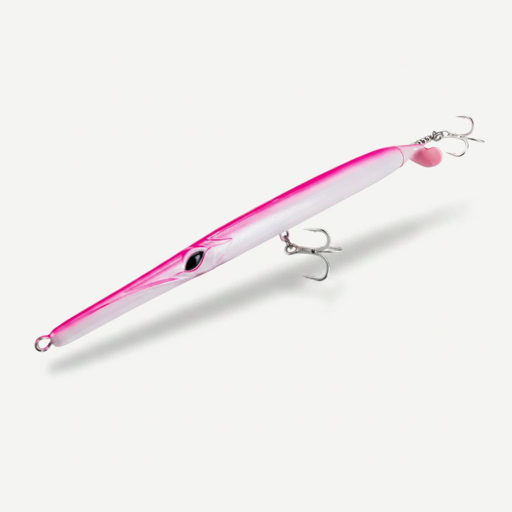 Hunthouse Floating Pencil Fishing Lures 225mm/40g Surface Hard Bait Propeller Needle For Fish Bluefish Seabass Tackle