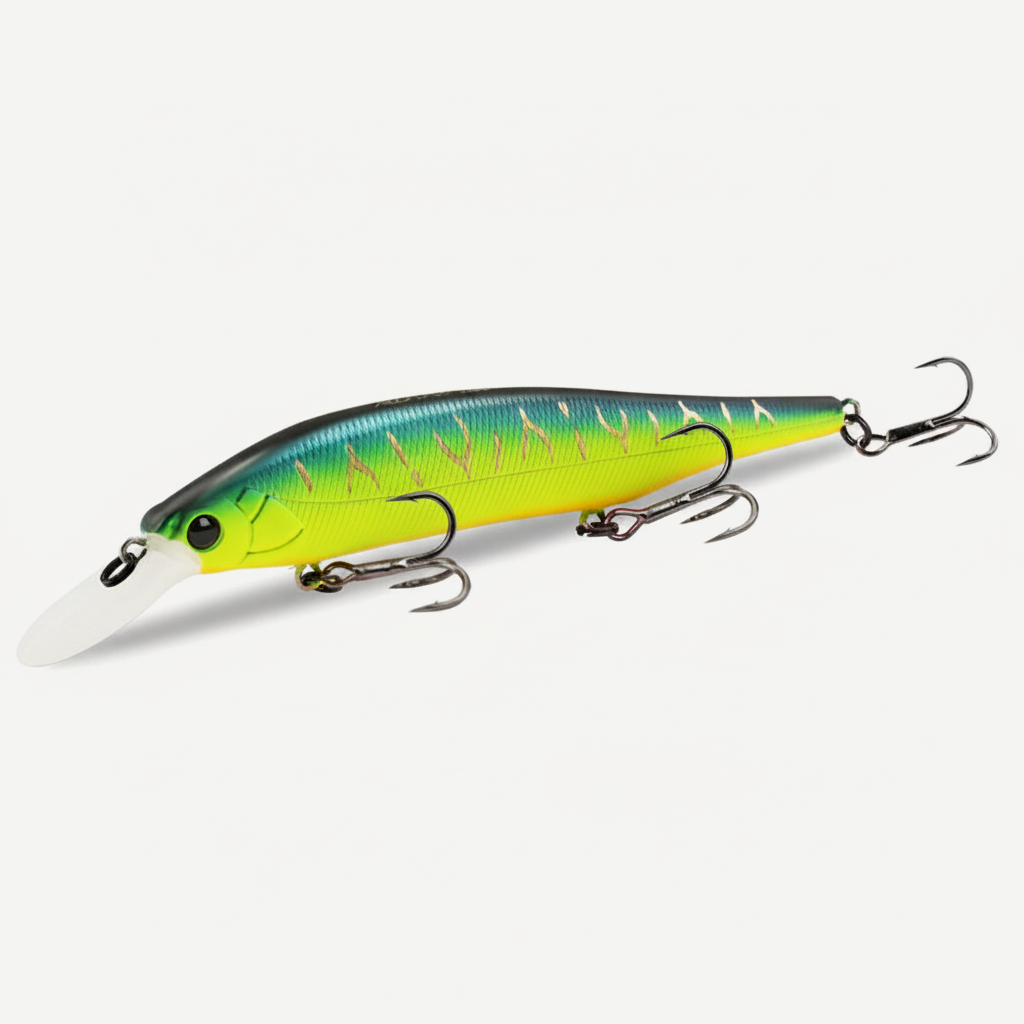 TSURINOYA 115mm 17.2g 115SP  Suspending Minnow  Weight System Fishing Lure AURORA Pike Bass Jerkbait Hard Bait