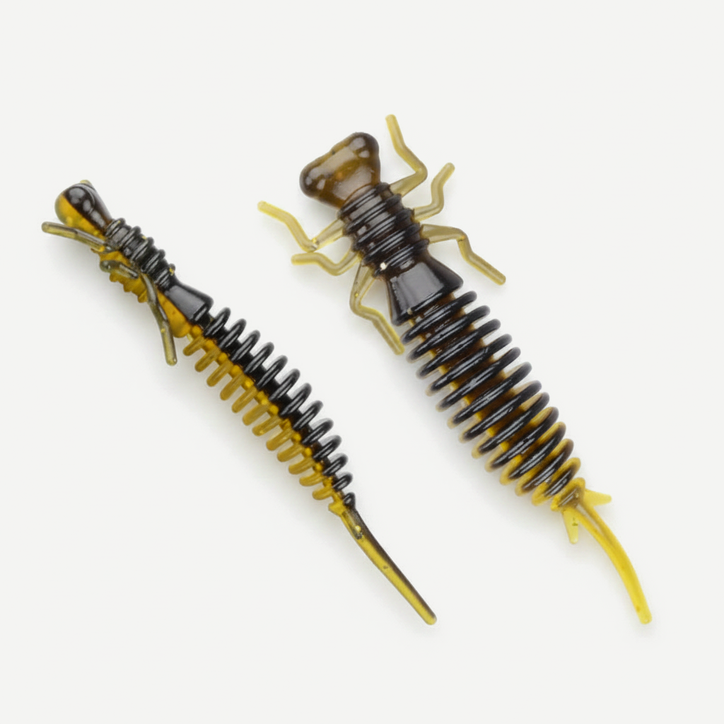 MEREDITH Larva Soft Plastic Bait - Segmented Nymph Lure