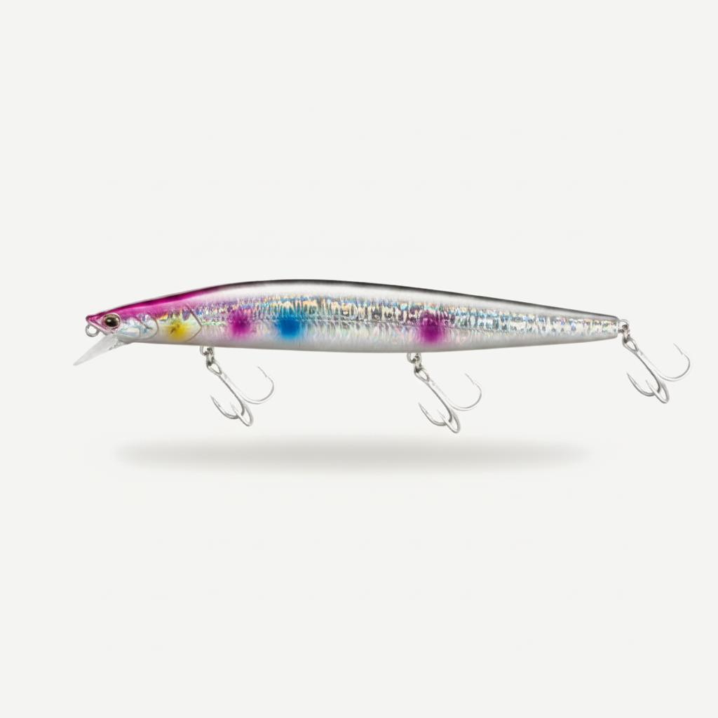 TSUYOKI Sinking Minnow Fishing Lures Black Bass Pike Artificial Tungsten Jerkbait Wobbler Silent Assassin 140S DW92 140m