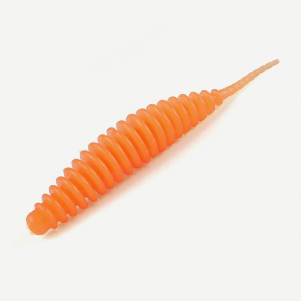 Bearking Ribbed Finesse Worms - Soft Plastic Bass Bait (20pk)