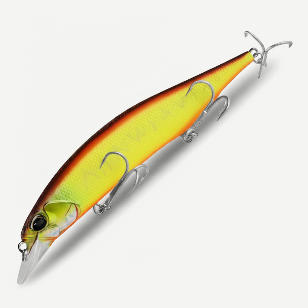 BEARKING 12cm Slow-Sink Minnow Jerkbait for Bass