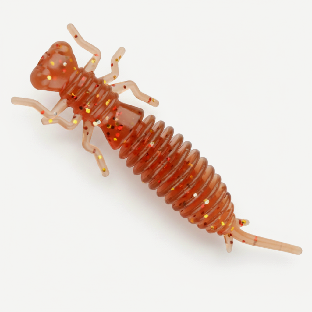 MEREDITH Larva Soft Plastic Bait - Segmented Nymph Lure